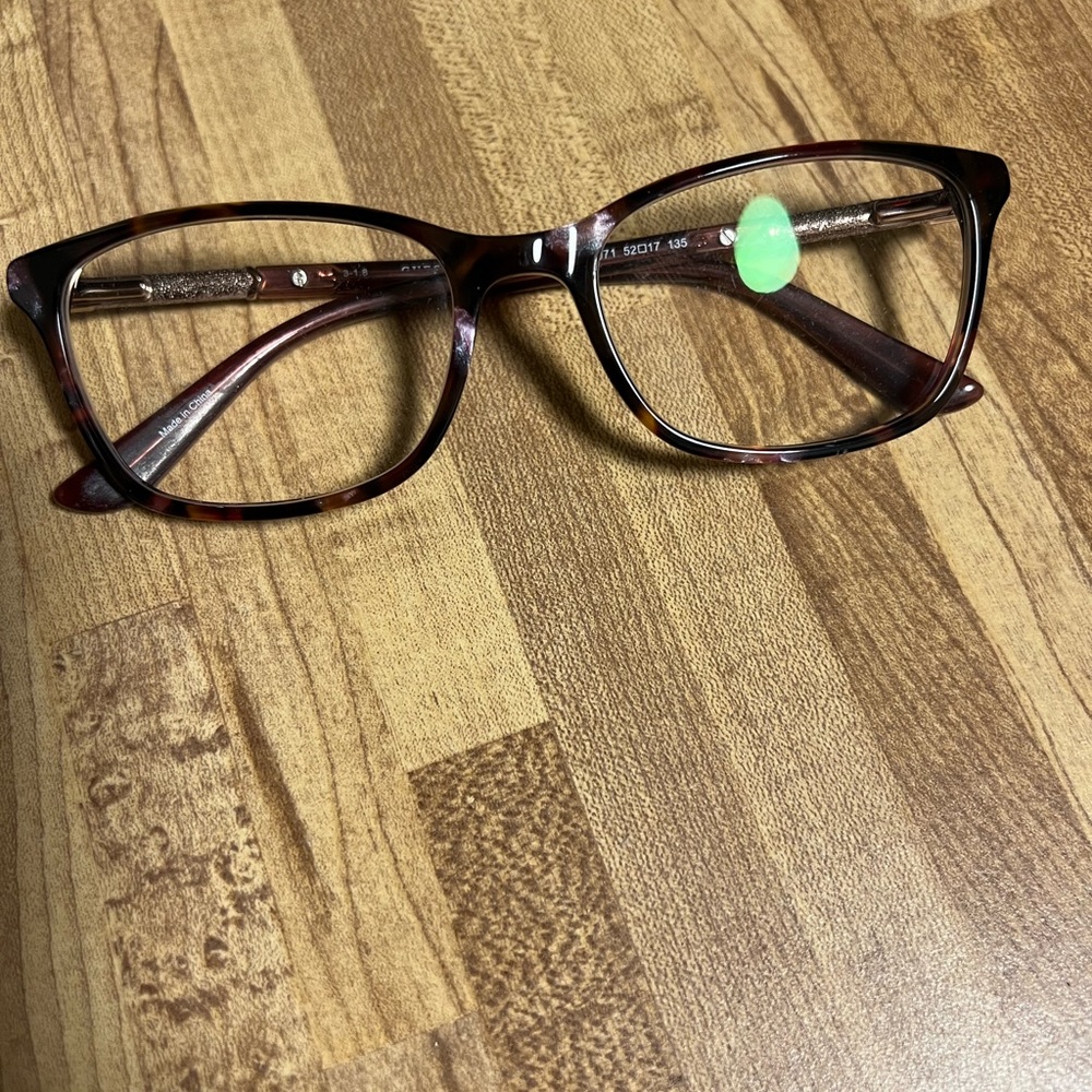 Guess Eyeglasses Frames GU2658 071 Purple Tortoise Square Cat Eye 52-17-135